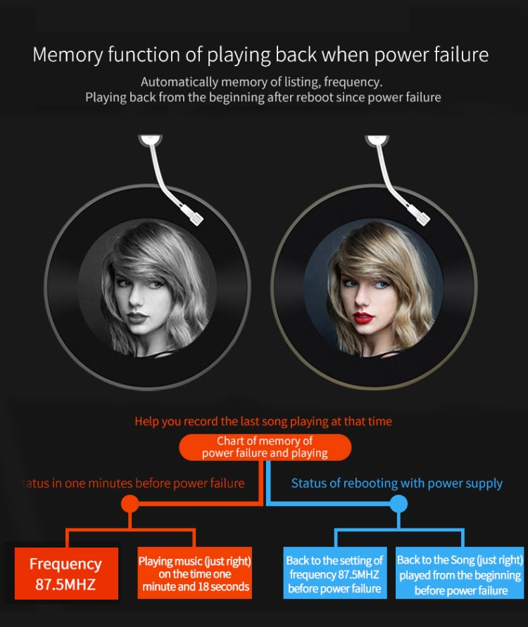 BC41 Multi-Functional MP3 Player, Bluetooth Receiver, USB Charger, Automobile Cigarette Lighter