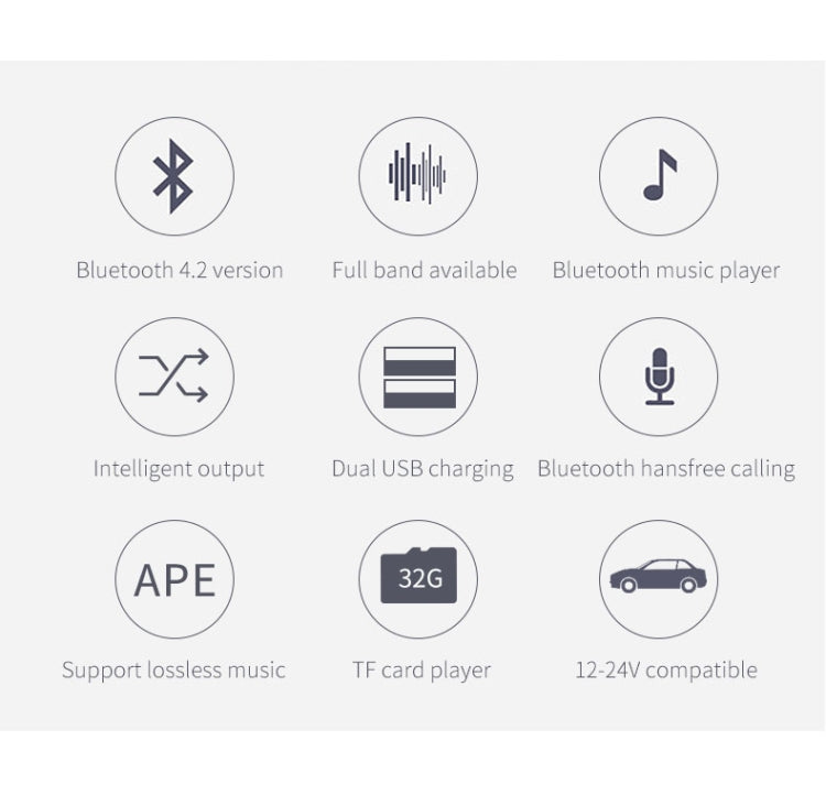 BC41 Multi-Functional MP3 Player, Bluetooth Receiver, USB Charger, Automobile Cigarette Lighter