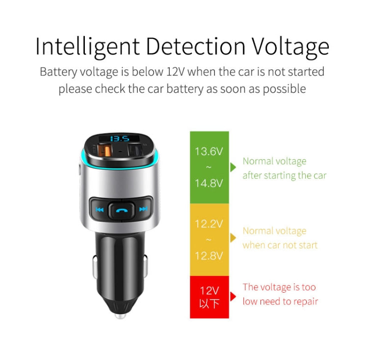 BC41 Multi-Functional MP3 Player, Bluetooth Receiver, USB Charger, Automobile Cigarette Lighter