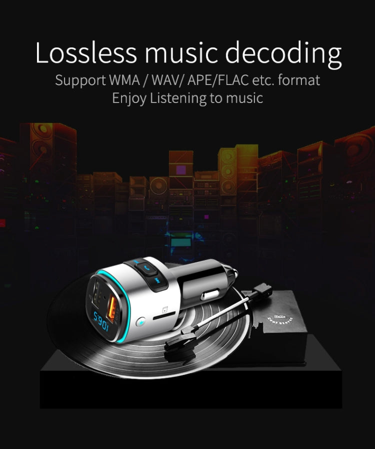 BC41 Multi-Functional MP3 Player, Bluetooth Receiver, USB Charger, Automobile Cigarette Lighter