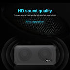AEC BT-205 Portable Wireless Bluetooth Speaker Stereo Music Loudspeaker Built-in Microphone, Support TF Card
