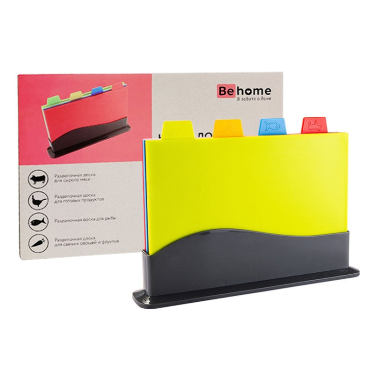 4 in 1 Classified Cutting Board Multifunctional Household Plastic Fruit Cutting Board Set