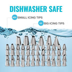 106 in 1 Cake Turntable Set Stainless Steel Decorating Mouth Cake Decorating Baking Tool