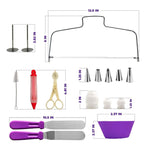 106 in 1 Cake Turntable Set Stainless Steel Decorating Mouth Cake Decorating Baking Tool