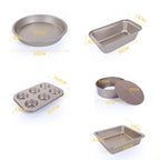 5 in 1 Cake Mould Pizza Bakeware Home Pastry Biscuit Bread Baking Tool Set