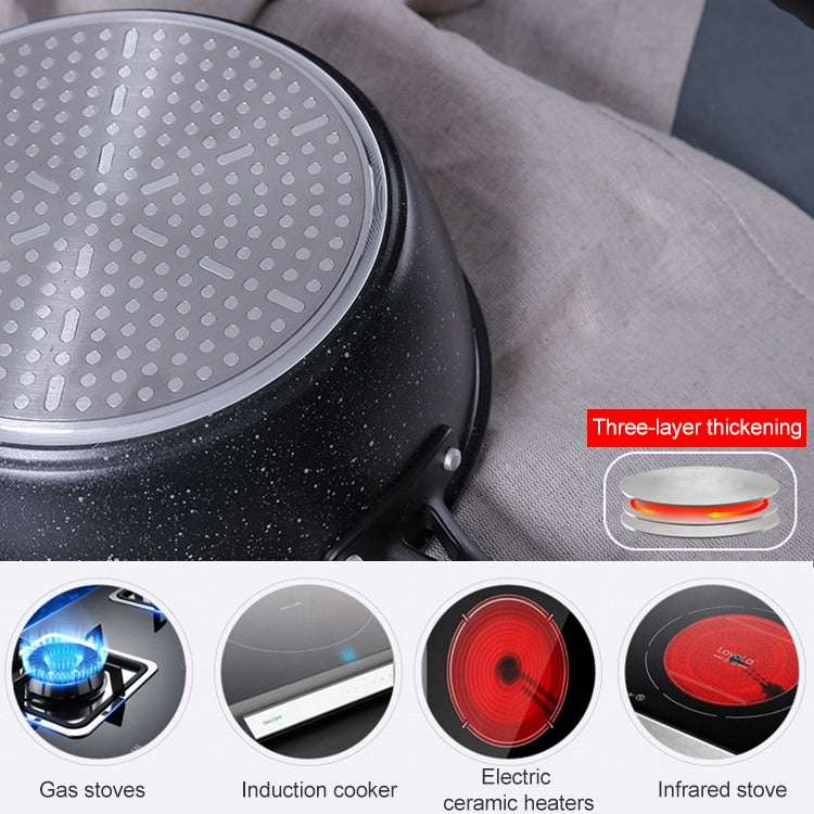 Thick Bottom Maifan Stone Household Small Frying Pan Non Stick Pan Deep Frying Pan