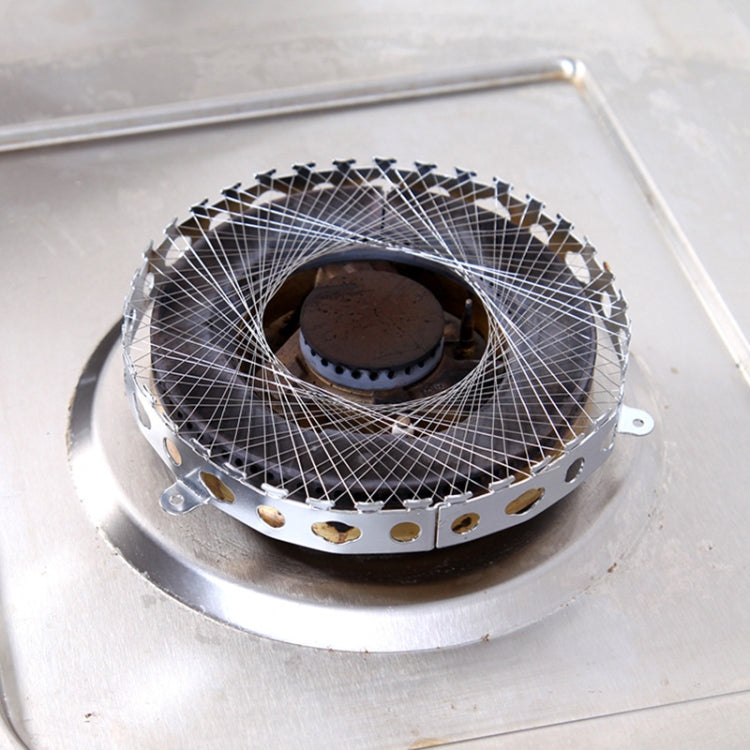 2 PCS Stainless Steel Gas Circle for Gas Cooker Fireproof Windproof Gas Energy Saving Hood Kitchen Accessories