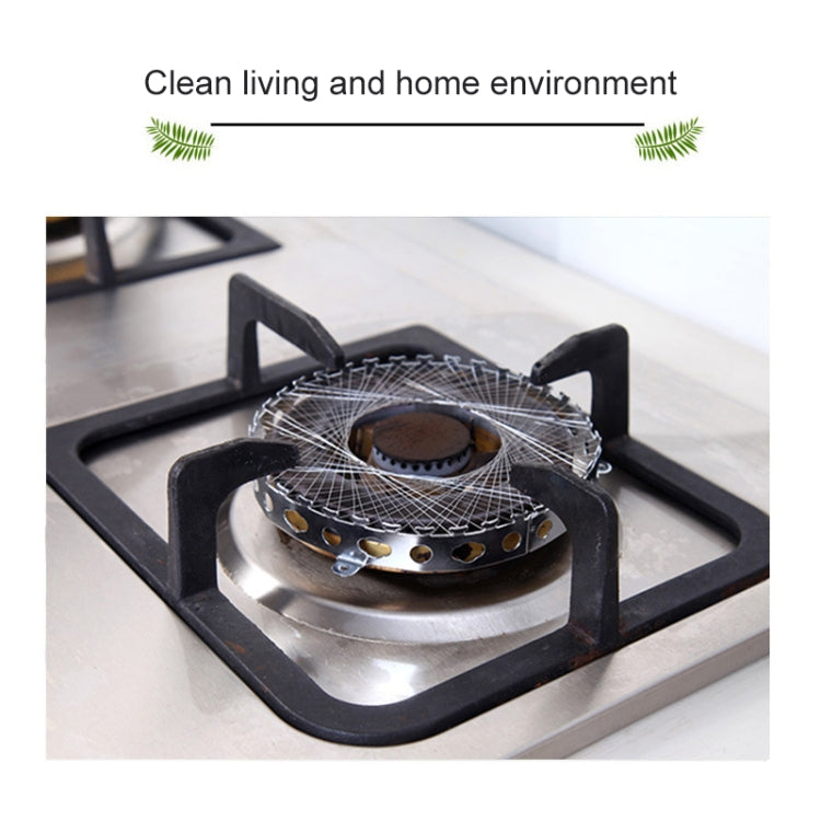 2 PCS Stainless Steel Gas Circle for Gas Cooker Fireproof Windproof Gas Energy Saving Hood Kitchen Accessories