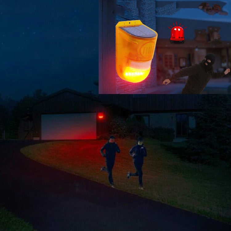 129dB Solar Alarm Light Human Body Induction Remote Control Alarm Farm Anti-theft Drive Object Sound and Light Alarm Light
