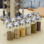 12 in 1 Stainless Steel Canister Set with Turnable Holder