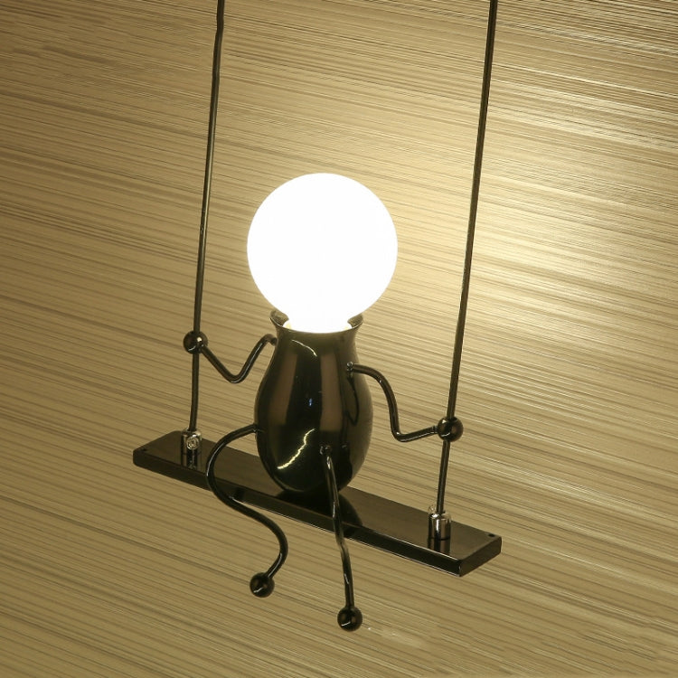 E27 LED Personality Creative Retro Wrought Iron Villain Wall Lamp without Bulb