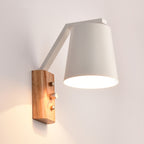 Creative Bedroom Study Bedside Balcony Aisle Porch Hotel Cafe Wood Wall Lamp Switch Light