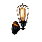 Retro Double Head Grapefruit Wrought Iron Antique Restaurant Corridor Aisle LED Wall Lamp