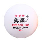 ROYING 10 PCS Professional ABS Table Tennis Training Ball, Diameter: 40mm
