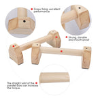 Wooden Single Parallel Bars Upside Down Exercise Stand Push-up Stand, Size: 50cm