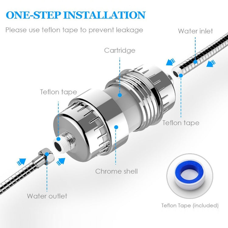 10-15 Layer Activated Carbon Bathroom Shower Filter Bathing Water Filter Purifier Water Shower Set