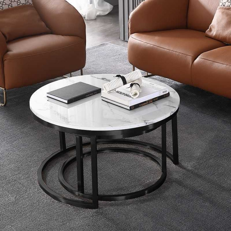 Two-in-one Coffee Table Wrought Iron Table Simple Modern Combination Small Round Table