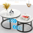 Two-in-one Coffee Table Wrought Iron Table Simple Modern Combination Small Round Table