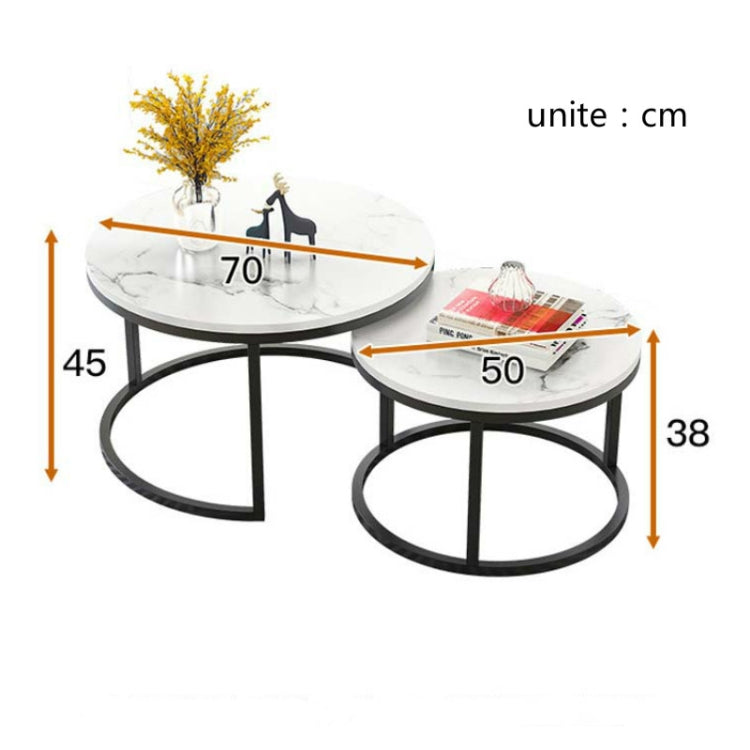 Two-in-one Coffee Table Wrought Iron Table Simple Modern Combination Small Round Table
