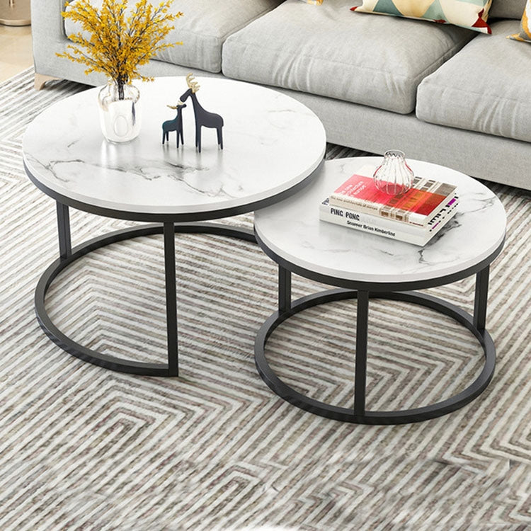 Two-in-one Coffee Table Wrought Iron Table Simple Modern Combination Small Round Table