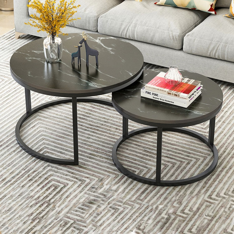 Two-in-one Coffee Table Wrought Iron Table Simple Modern Combination Small Round Table