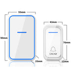 CACAZI A68-2 One to Two Wireless Remote Control Electronic Doorbell Home Smart Digital Wireless Doorbell