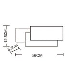 Creative Simple Bedroom Bedside Living Room Restaurant Hotel Study Hall Corridor Aisle Light LED Tower Stack Wall Lamp