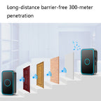 CACAZI A78 Long-Distance Wireless Doorbell Intelligent Remote Control Electronic Doorbell