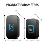 CACAZI A86 Electronic Music Remote Control Doorbell One For One AC Wireless Doorbell