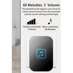 CACAZI A86 Electronic Music Remote Control Doorbell One For One AC Wireless Doorbell