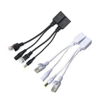 15 PCS POE Split Line Network Camera Power Splitter RJ45 Network Port Power Supply