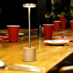 Creative USB Rechargeable Solid Wood Hotel Desk Light LED Children Student Dormitory Eye Protection Reading Learning Lamp