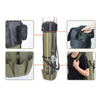 Multifunctional Fishing Rod Bag Fishing Tackle Bag Fishing Supplies，Size: 123x34cm