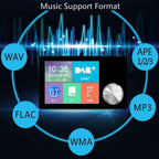 2.8 inch Car DAB+Digital Broadcasting Colorful Screen Receiver FM Forwarding AUX Output