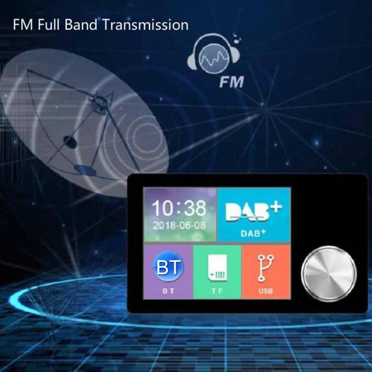 2.8 inch Car DAB+Digital Broadcasting Colorful Screen Receiver FM Forwarding AUX Output