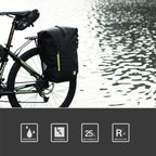Rhinowalk Bicycle Backpack Full Waterproof Shelf Bag 25L Unilateral Frame Bag Long-distance Travel Bicycle Bag
