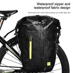 Rhinowalk Bicycle Backpack Full Waterproof Shelf Bag 25L Unilateral Frame Bag Long-distance Travel Bicycle Bag