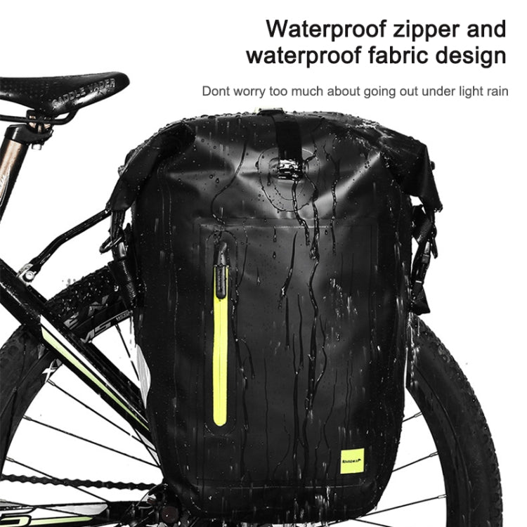 Rhinowalk Bicycle Backpack Full Waterproof Shelf Bag 25L Unilateral Frame Bag Long-distance Travel Bicycle Bag