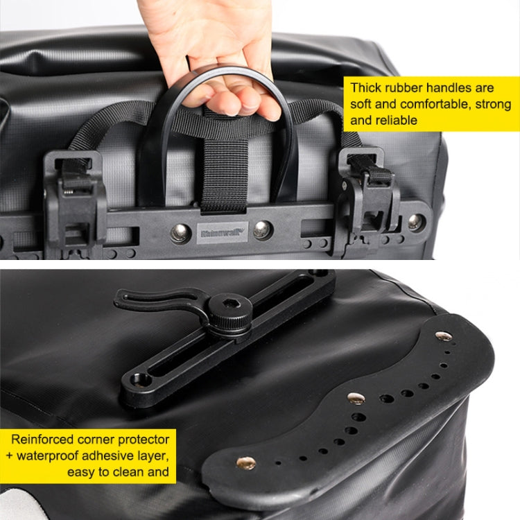 Rhinowalk Bicycle Backpack Full Waterproof Shelf Bag 25L Unilateral Frame Bag Long-distance Travel Bicycle Bag