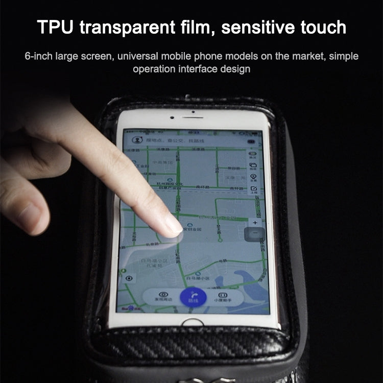 Rhinowalk Bicycle Front Tube Bag Waterproof Mobile Phone Touch Screen Multi-function Bicycle Handlebar Bag