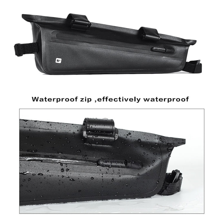 Rhinowalk Bicycle Front Beam Triangle Bag TPU Waterproof Mountain Road Bike Long-distance Riding Saddle Bag