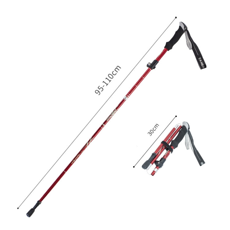 TANERDD TR-D0001 Trekking Poles Aluminum Alloy Folding Outdoor Handrails Trekking Walking Sticks
