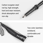 TANERDD TR-D0001 Trekking Poles Aluminum Alloy Folding Outdoor Handrails Trekking Walking Sticks