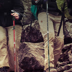 TANERDD TR-D0001 Trekking Poles Aluminum Alloy Folding Outdoor Handrails Trekking Walking Sticks