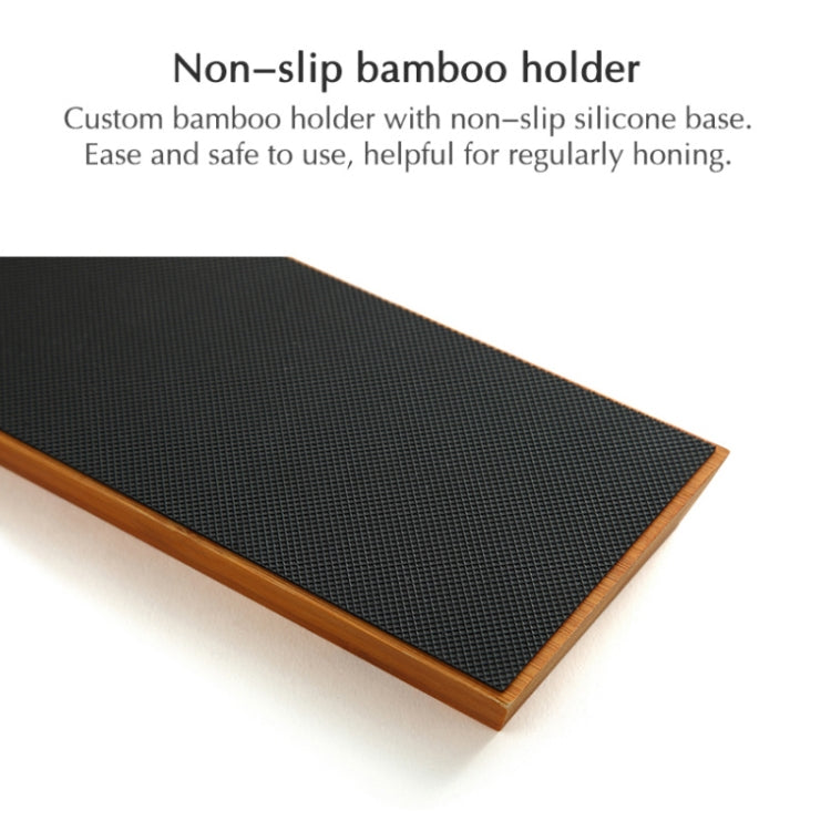 1000/6000 Red White Whetstone Double-sided Bamboo Base Set