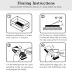 1000/6000 Red White Whetstone Double-sided Bamboo Base Set