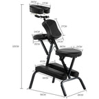 Portable Folding Adjustable Massage Chair Tattoo Scraping Chair Beauty Bed with Armrest
