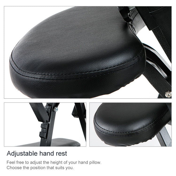 Portable Folding Adjustable Massage Chair Tattoo Scraping Chair Beauty Bed with Armrest