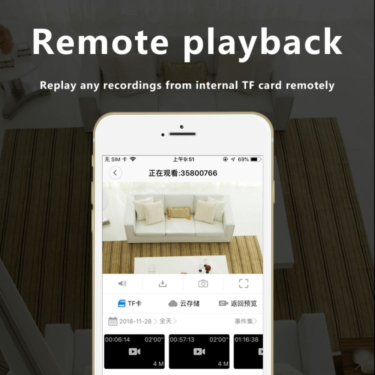 XD-W2 WiFi IR-CUT Mini Camera 1080P HD Camcorder Infrared Night Vision Camera, Support Remote Monitoring Function