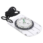 Professional Mini Compass Map Scale Ruler Multifunctional Equipment Outdoor Hiking Camping Survival